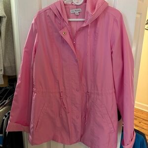 Kim Rogers Pink Raincoat Sz XL Like New